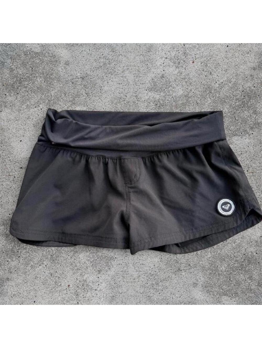 Roxy black swim fold over shorts
